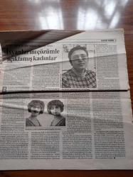 Cumhuriyet Dergi Gazetesi - 5 Mart 1995 - 80 Yıllık Bir Kadın Dergisi - Kadınlar Dünyası Dergisi'nin Yazarlarından Aziz Haydar Erenköy Kız Lisesi'nin Kurucusu - Dört Osmanlı Kadını Sosyalizm Ve Feminizm İçin Çalıştılar- Medya Kadınsız Yapamıyor - Çağdaş Sanatçımız Alev Ebüzziya - Ayşenur Arslan - Can Ataklı - 8 Mart Dünya Kadınlar Günü Etkinlikleri - Kitap Okuyan Annelere Ne Oldu - Elvis Presley - Bob Dylan - The Beatles