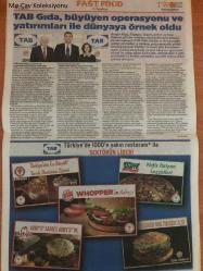 Milliyet Fast Food Gazetesi , 30 Nisan 2016 , Ayla Helvacıoğlu , Türk Markaları Kabına Sığmıyor , Tab Gıda , Büyüyen Operasyonu Ve Yatırımları İle Dünyaya Örnek Oldu , Little Caesars Pizza'nın 2018 Hedefi : 300 Şube, Bereket Döner'den Yeni Lezzetler Ve Yeni Franchise Restoranlar