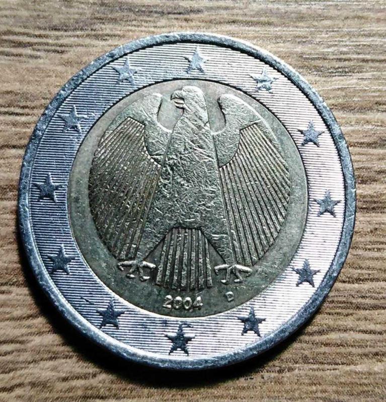 Efemera - Alman D Serisi 2 EURO MADENİ PARA 2004 Yılı (Resimdeki