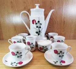 ViNTaGe AVRUPA KaHLa PORSELEN ÇAY ve KAHVE TAKIMI....15 Prç.