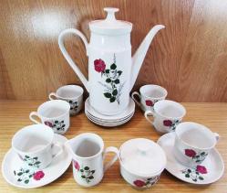 ViNTaGe AVRUPA KaHLa PORSELEN ÇAY ve KAHVE TAKIMI....15 Prç.
