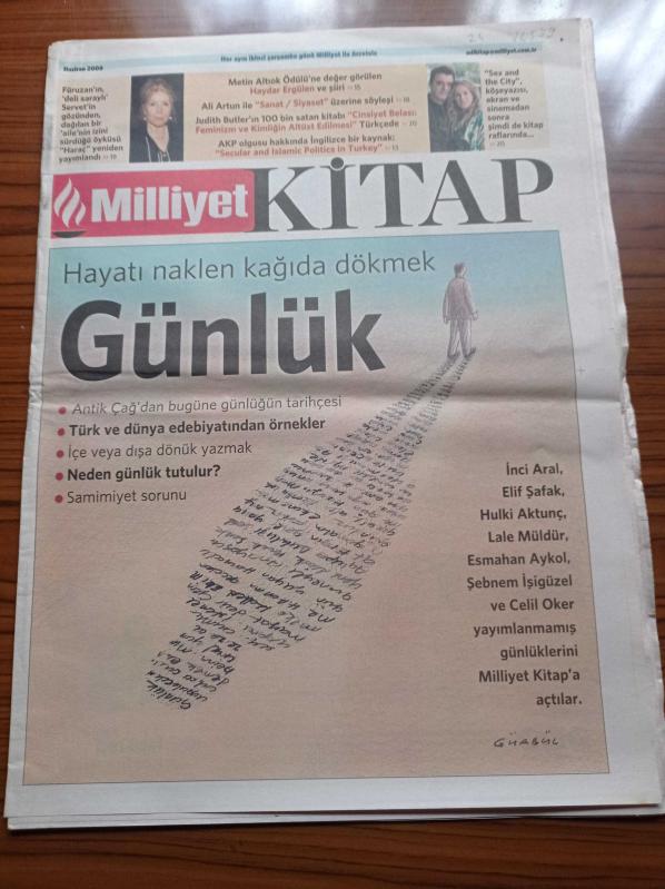 Milliyet Kitap Gazetesi Haziran 2008 Hayatı Naklen Kağıda Dökmek  