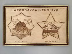 LOT.11 » TÜRKİYE AZERBAYCAN EL İŞİ AHŞAP PANO