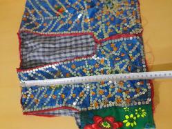 SATEN ÜZERİ PUL İŞLEMELİ YELEK CEPKEN 45 CM BEL ÇEYİZLİK