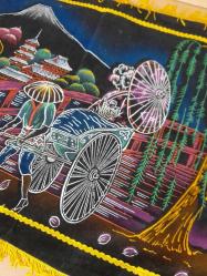 JAPONYA ÇEKÇEK  temalı yastık kılıfı. JAPON MALI ETİKETLİ KULLANILMAMIŞ 1 ADET 43X60 CM