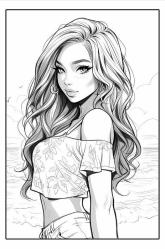 Gençler İçin Anime Boyama Kitabı (64 Tam Sayfa Boyama)