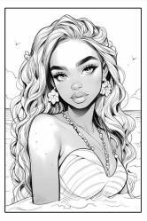 Gençler İçin Anime Boyama Kitabı (64 Tam Sayfa Boyama)