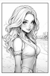 Gençler İçin Anime Boyama Kitabı (64 Tam Sayfa Boyama)