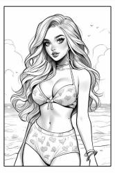 Gençler İçin Anime Boyama Kitabı (64 Tam Sayfa Boyama)