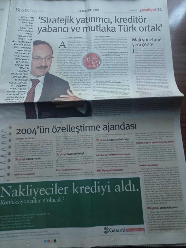 Milliyet Business Gazetesi 21 Aralık 2003 Sayı 23 Kamuflaj  