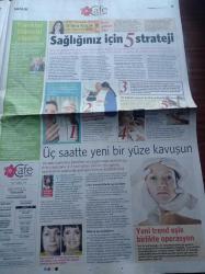 Milliyet Cafe Gazetesi - 19 Mart 2008 - Fadik Sevin Atasoy Önce Houston Sonra Münih Yolcusu - Hamamda Mini Konser - Leyla Bilginel En Büyük Hayali Ogluyla Çiftlikte Yaşamak - Yaprak Dökümü - Facebook'a Rakip Geldi - Ayça Tekindor Ticari Olan Her Şey Kötü Değildir