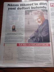 Hürriyet Keyif Gazetesi - 17 Ağustos 2008 - Adam Sandler Kuaför Olmayı Seçen Mossad Ajanı Rolünde Zohan'la Bulaşma - Nazım Hikmet'in Yeni Bulunan Dört Defteri Kitap Oluyor - İsrail Ve Filistin Sorununa Komik Bakış - Star Wars Klon Savaşları - Trakya Sözlüğü - Annesinin Kaleminden Tuğrul Şavkay