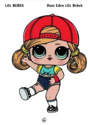 LOL Bebek Boyama Kitap Seti (80 Süper Boyama Kalem Hediyeli)