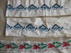 APLİKELİK KANAVİÇE - 3 ADET - BOYU 78 CM OLAN 2 ADET - BOYU 64 CM OLAN BİR TANE