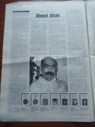 Cumhuriyet Kitap Gazetesi - 4 Haziran 1998 - Sayı 433 - Tarihin İnsan Yüzü Ve Ahmet Altan Fotoğrafı - Nuri İyem'in Sanatı Ve Yapıtları Nefis Bir Kitapla Okura Ulaştırılıyor - Sennur Sezer Nezihe Meriç'in Öykü Kitabı Yandırma'yı Değerlendirdi - Hidayet Karakuş Aytül Uncu Akal'ın Beni Bırakma Hayatını Değerlendirdi-- Daniel Defoe