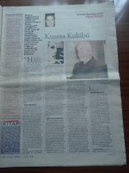 Cumhuriyet Kitap Gazetesi - 25 Mart 2004 - Sema Selin Güler Kazmacı İle Arızalı Erkekleri Konuştu -Tuncay Özkan -Sabih Kanadoğlu -J. G Ballard - Edebi Bir Teröristten Kokain Geceleri - Adnan Binyazar - Denemenin Ayna'sında Bir Yazar - Avangard Kuramı - Kusma Kulübü