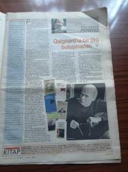 Cumhuriyet Kitap Gazetesi - 5 Nisan 2007 - Sayı 894 - Mustafa Balbay Devlet Ve İslam - Anne Soprani İle Taner Timur'un Kitapları Yeni Ufuklar Açacak - Azerbaycan Şiiri'nin Önemli İsimlerinden Selim Babullaoğlu İle Yasemin Bayer Söyleşti - Ömer Naci Soykan'ın Schelling Üzerine Yazdığı İki Kitabı Mehmet Akkaya İnceledi