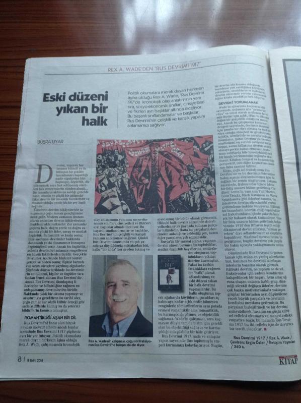 Cumhuriyet Kitap Gazetesi 11 Ekim 2018 Sayı 1495 Aslı Perker  