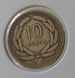 1951 YILI 10 KURUŞ ORİJİNAL MADENİ PİRİNÇ NADİRDİR UUU2B3 ÇOK ÇOK TEMİZ