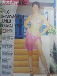 Star Life Magazin Dergisi - 12 Eylül 1999 - Dilek Onat - Arzu Yanardağ - Mustafa Altıoklar - Gökhan İleri - Selin Toktay - Eda Modoğlu - Sergen Yalçın - Sibel Ceylan - Bahattin Demir - Şebnem Arda - Feraye Tanyolaç - Ziya Kürküt - Ece Uslu - Engin Ardıç - Bilkan Yetkin - Ceyda Düvenci - Kaan Girgin - Oktay Kaynarca - Emrah - Uğur Yücel - Mehmet Ali Erbil - Serdar Ortaç - Hilal Aslangiray - Özlem Yıldız - Metin Şentürk - Sertab Erener - Seda Sayan - Mustafa Sandal - Songül Çavuşoğlu - Sertab Erener - Derin Mermerci - Yasemin Kozanoğlu - İlknur Soydaş - Okan Bayülgen - Uğur Kozanoğlu - Ebru Güzel - Sevda Demircan - Kaan Tüzün - Neslihan Yavuzcan - Eda Ataş - İç sayfalarında kopukluk vardır. Haberleri ve fotoğrafları - Tam takım dergi-