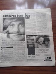 Cumhuriyet Kitap Gazetesi - 12 Ekim 1995 - Sayı 295 - Şükrü Argın'dan Doğan Özlem'in Felsefi Ve Doğa Bilimleri - Bir Direnişin Romanı Dağlardan Sorun Beni - Necati Cumalı - Toktamış Ateş -Edward Said Fotoğrafı - Çağımızın Tanığı Bir Entellektüel- - Sürgün Marjinal Yabancı - Felsefe Ve Doğa Bilimleri - Aydın Doğan - Toplu Şiirler
