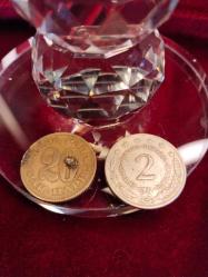 PARA METAL PARA1972 2 DİNAR VE 1975 20 DİNAR YUGOSLAVYA 178