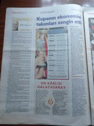 Cumhuriyet Spor Gazetesi - 1 Temmuz 2008 -  Formula 1'e Kiloluk Bayan Pilot Danica Patrick - İşte Potanın Perileri - Yasemin Horasan - Euro 200'in Enleri - Dede Luis Aragones Fenerbahçe'ye Kupayla Geliyor - Euro 2008'de Kulube Boşaldı - Avrupa Bizi Hatırladı - Sabri Sarıoğlu - Gökhan Zan - Emre Aşık- Oğuz Çetin - Fatih Terim