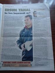 Cumhuriyet Spor Gazetesi - 6 Kasım 2007 - Türk Telekom'un  Başarılı Antrenörü Ercüment Sunter - Eda Erdem - Naz Aydemir - Filede Ulusal Umut - Futbolumuzun Umudu Çocuklar - Genç Jokeyler Piste Çıkıyor - Thierry Henry - David Beckham - Marco Aurelio