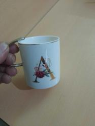 PEROTTİ MARKA A HARFLİ TASARIM KUPA KULLANILMIŞ