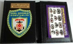 SAHIL GÜVENLİK KOMUTANLIGI ROZETLİ CÜZDANI SATINAL-SADECE ASKERI ADRESE GONDERILIR ve ASKERİ PERSONELE SATILIR-SIVILE SATILMAZ-SIVIL ADRESE GONDERILMEZ.