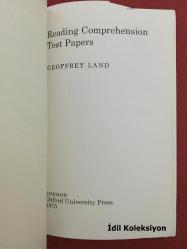 Reading Comprehension Test Papers - Geoffrey Land - Oxford University Press - İngilizce Kitap (Okuduğunu Anlama Testi Kağıtları)