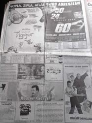 Milliyet 2000 Gazetesi - 17 Eylül 2000 - Rüyaların Sırrı - Bilim Ve Sanatın Buluşması - Turgut Özal Kuşağı Mı - Antonio Banderas - Nicolas Cage - Abuzer Kadayıf - Angelina Jolie -Mürefte'ye Şarap Turu - Kadına Birleşmiş Milletler Yolu - Deniz Akkaya - Tuba Özay - Duygu Asena