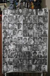 Efemera - Yeşilçam ünlüleri kolaj poster - erkekler (Sinema afişi değil - lütfen açıklamayı okuyunuz) - kitantik - kitaLog