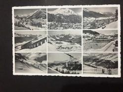 ŞEHİR KARTPOSTALI, İSVİÇRE DAVOS KAR MANZARASI KARELERİ, ARKASI YAZILMAMIŞ, SİYAH BEYAZ, 14 X 9 CM EBADINDA - 1950'LER, 1960'LAR, 1970'LER, 1980'LER