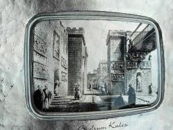 BODRUM KALESİ GRAVÜRLÜ PAŞABAHÇE CAM DEKORATİF TABAK.ÇOK NADİR
