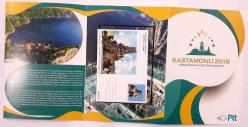 2018 Kastamonu 2018 Türk Dünyası Kültür Başkenti Portföyü, İçerisinde 2 Adet Anma Pulu, 1 Adet Anma Bloğu ve 2 Adet Pul Baskılı Posta Kartı Bulunmaktadır.