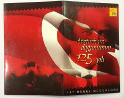 2006 Atatürk'ün Doğumunun 125.Yılı Özel Portföyü, İçerisinde 10 Adet Pul ve 2 Adet İlk Gün Zarfı Bulunmaktadır.