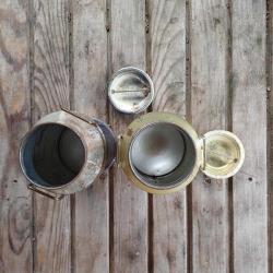 Lindt vintage süt güğümü teneke kutu seti 2001