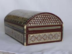 Osmanlı Dönemi Sedef İşlemeli Büyük Boy Ahşap Kutu