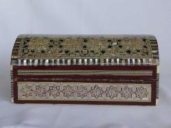 Osmanlı Dönemi Sedef İşlemeli Büyük Boy Ahşap Kutu