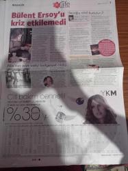 Milliyet Cafe Gazetesi - 28 Ekim 2008 - Miss Fashion TV 2008 - Akasya Durağı Dizisinin Sürpriz Ziyaretçisi Seda Sayan - Ebru Gündeş'e Yapboz Sürprizi - Ivana Sert Şık Giyinsek De İkoncan Değiliz - Bülent Ersoy - Mehmet Ali Alabora - Beyoğlu Nasıl Kurtulur - Hülya Avşar Yurtdışına Özellikle Gitmiyor