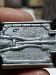 O17---2003 İMALATI MATCBOX 1971 CHEVY METAL OYUNCAK ARABA