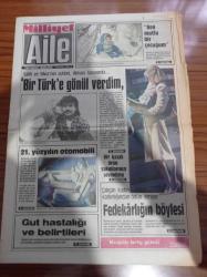 Milliyet Aile Gazetesi - 1987 - Sayı 37 - Salih Ve Silvia'nın Aşkları Alman Basınında Bir Türk'e Gönül Verdim - Bir Kazak Örün Yakınlarınızı Sevindirin - Çalışan Kadın Kadınlığından Ödün Veriyor Fedakarlığın Böylesi - 21. Yüzyılın Arabasını Şimdiden Hazırladılar - Red Kit - Gut Hastalığı - İlkyardım - Kanamalar Ve Turnike