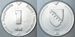 Efemera - BOSNA HERSEK 1 MARKA 2000 YILI ESKİ TARİHLİ. - kitantik - kitaLog