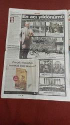 Sözcü Gazete 10 Kasım 2012 Tayyip Kalksana,Ata'ya Koşanlara Baksana,Sultan Bolkiah,Atatürk Koç Şirket Reklamı,Aykut Kocaman,Egemen Korkmaz,Yusuf Şimşek,Raul Meireles,Adrian,Umut Bulut,Burak Yılmaz,Nilüfer,Bergüzar Korel,Murat Eken