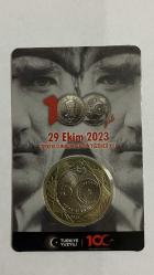 100. Yıl 5tl Cumhuriyetin 100. Yılına Özel Basılan Hatıra Madeni Para