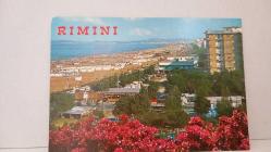 ŞEHİR KARTPOSTALI-İTALYA/RIMINI DENİZ VE ŞEHİR, RENKLİ, 12 X 16 CM EBADINDA - 1950'LER, 1960'LAR, 1970'LER, 1980'LER