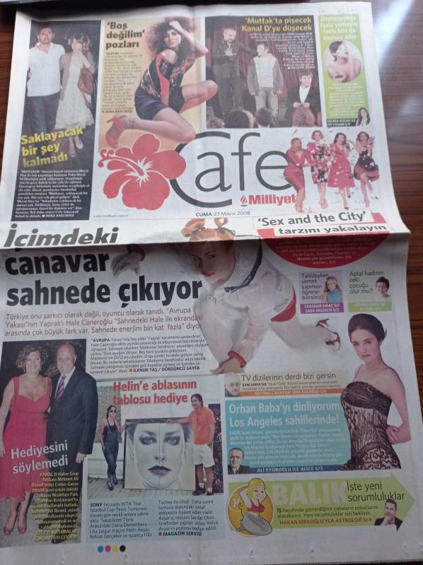 Milliyet Cafe Gazetesi 23 Mayıs 2008 Ece Gürsel den Boş  