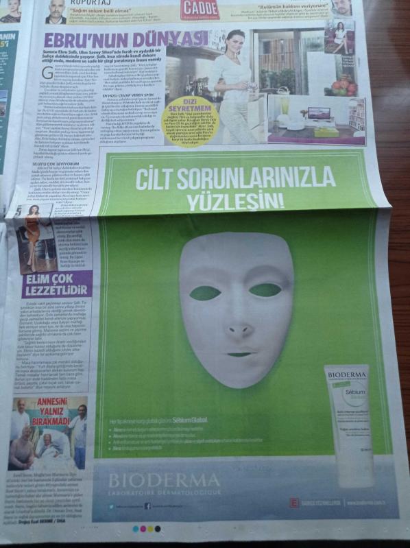 Milliyet Cadde Gazetesi 30 Mart 2014 Ebru Şallı nın Ferah  