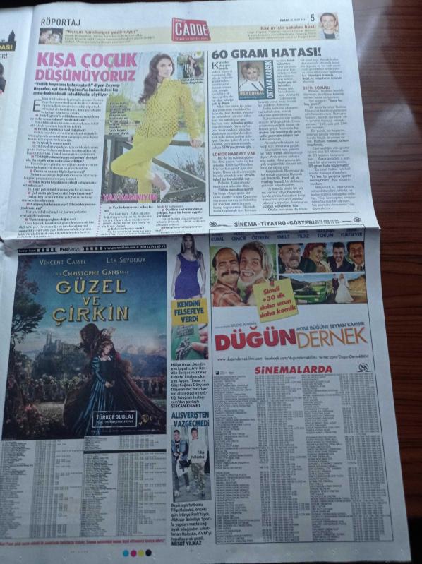 Milliyet Cadde Gazetesi 30 Mart 2014 Ebru Şallı nın Ferah  